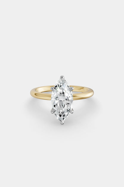 Diamond Solitaire Ring | Traditional Band