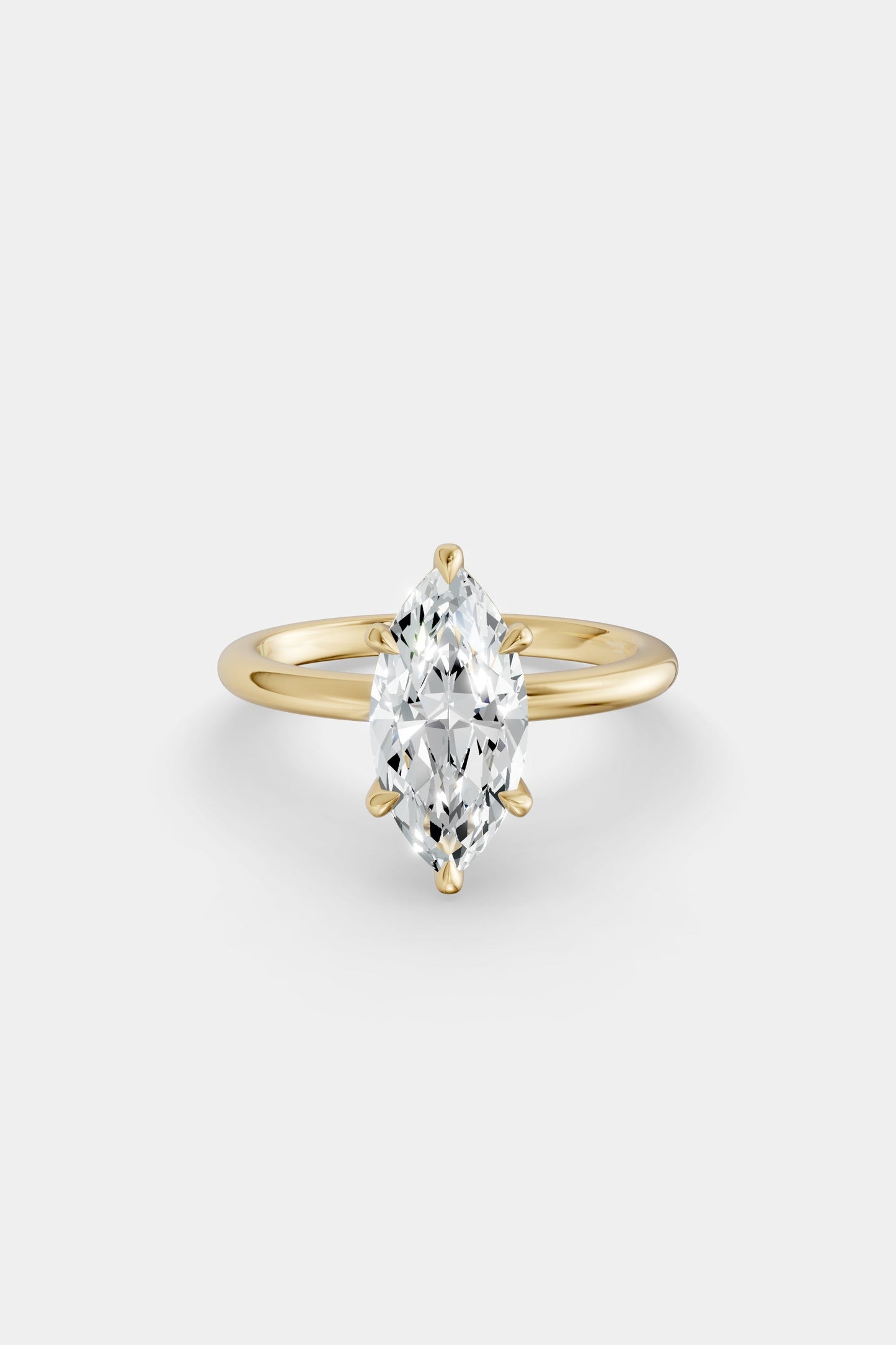 Diamond Solitaire Ring | Traditional Band