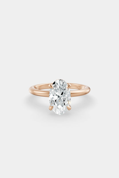 Diamond Solitaire Ring | Traditional Band