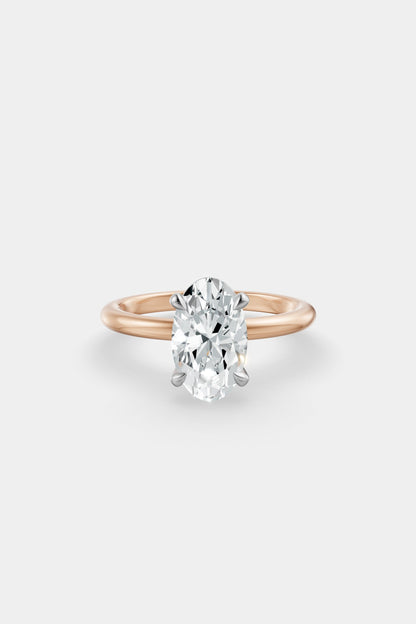 Diamond Solitaire Ring | Traditional Band