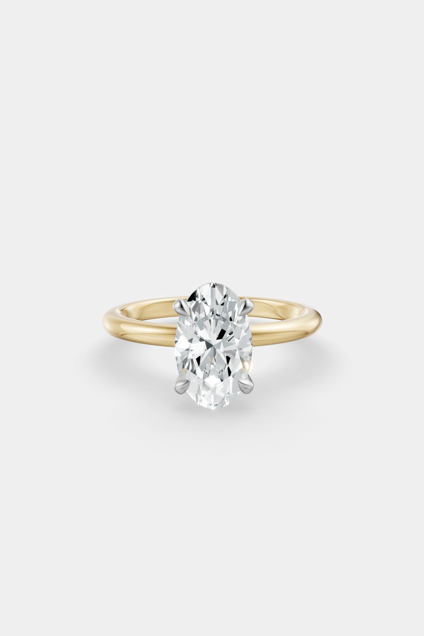 Diamond Solitaire Ring | Traditional Band