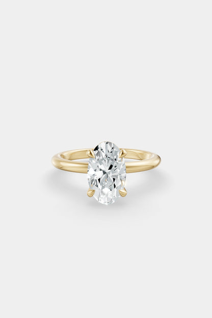 Diamond Solitaire Ring | Traditional Band