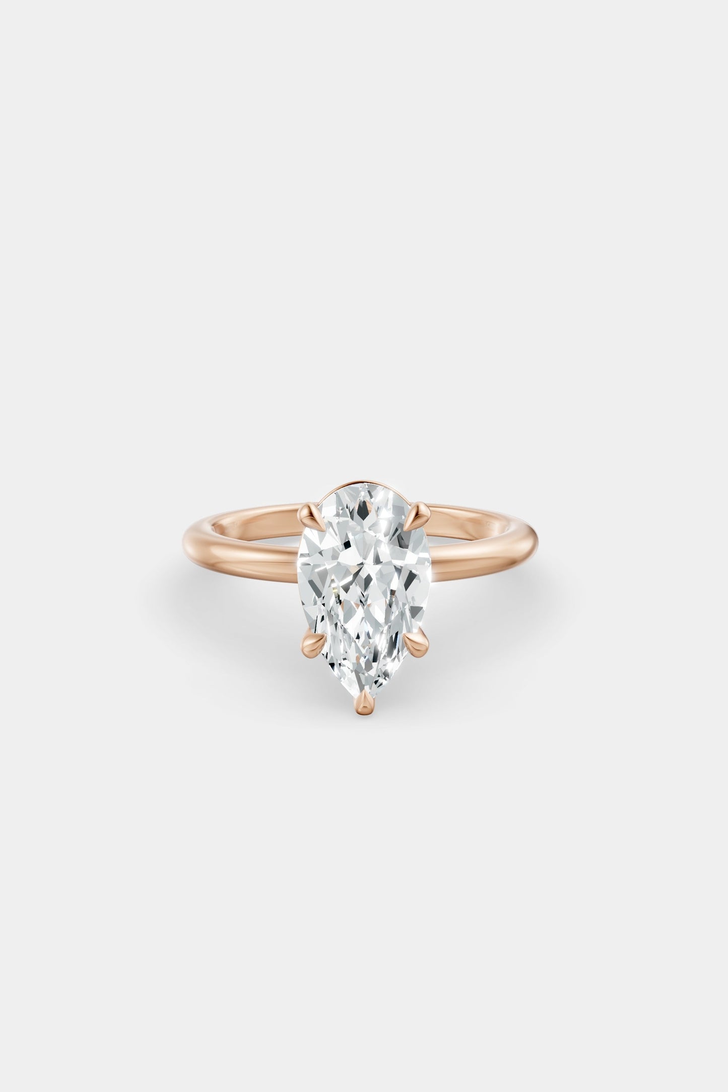 Diamond Solitaire Ring | Traditional Band