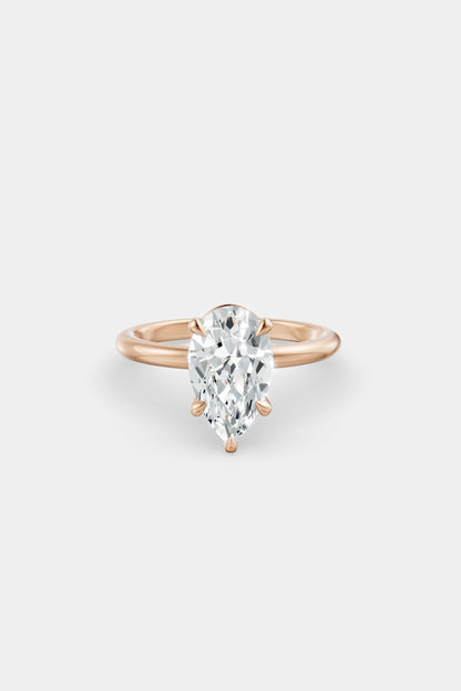 Diamond Solitaire Ring | Traditional Band