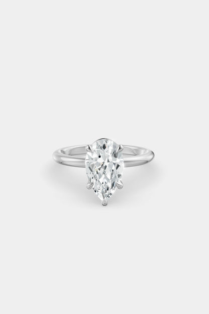 Diamond Solitaire Ring | Traditional Band