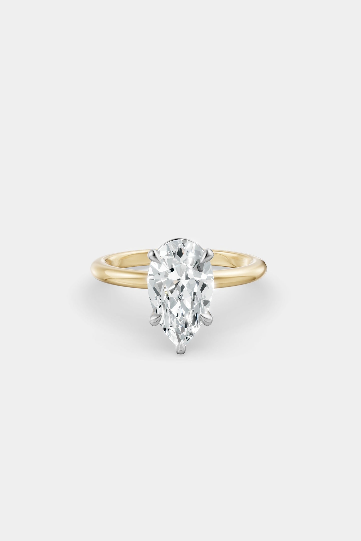 Diamond Solitaire Ring | Traditional Band