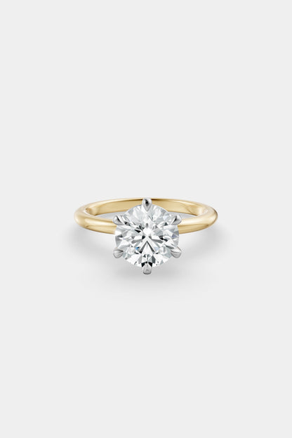 Diamond Solitaire Ring | Traditional Band