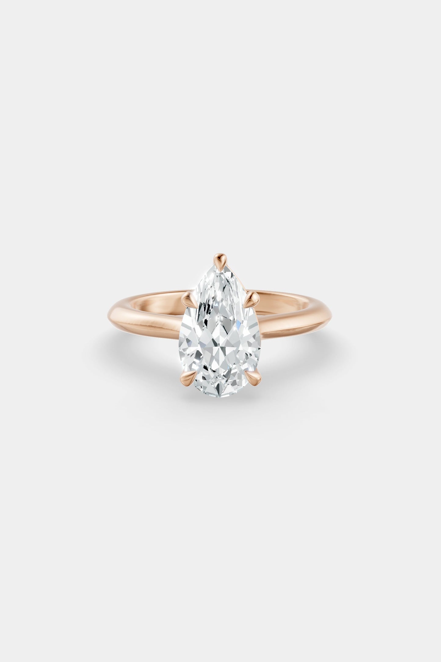 Diamond Solitaire Ring | Traditional Band