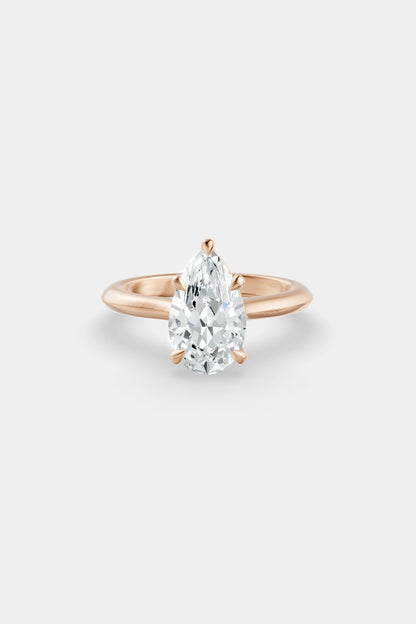 Diamond Solitaire Ring | Traditional Band