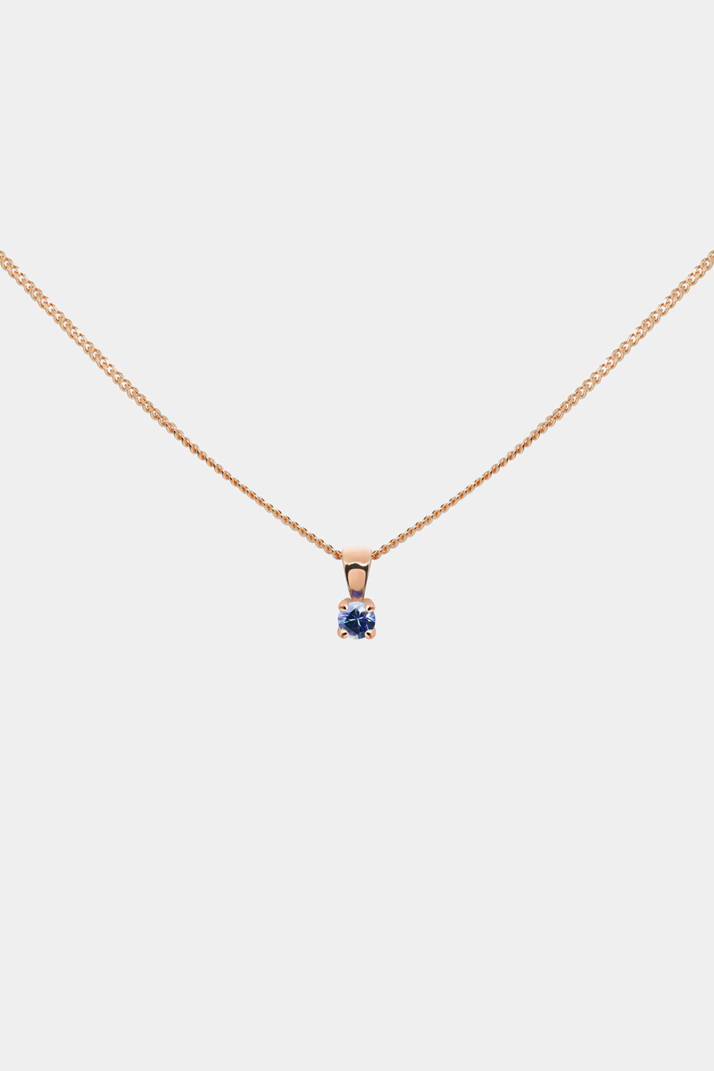 Birthstone Pendant | 9K Rose Gold