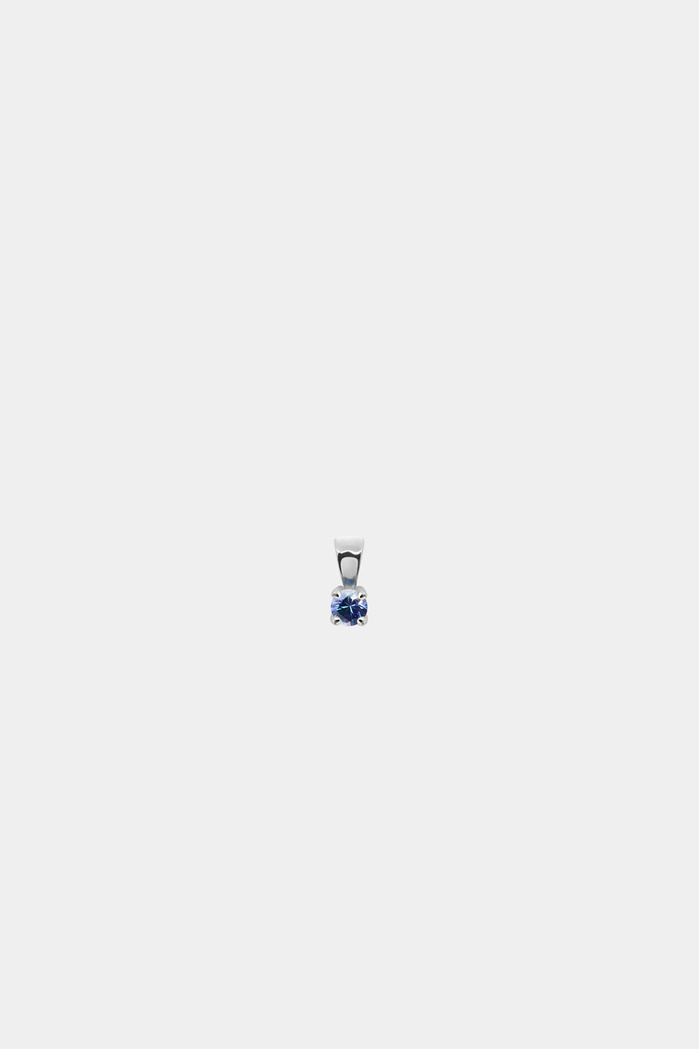 Birthstone Pendant | 9K White Gold
