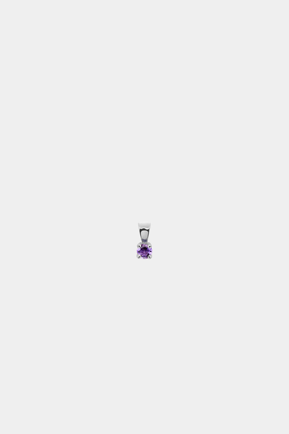 Birthstone Pendant | 9K White Gold