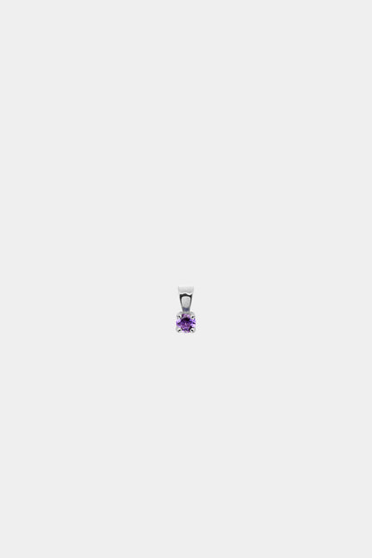 Birthstone Pendant | 9K White Gold