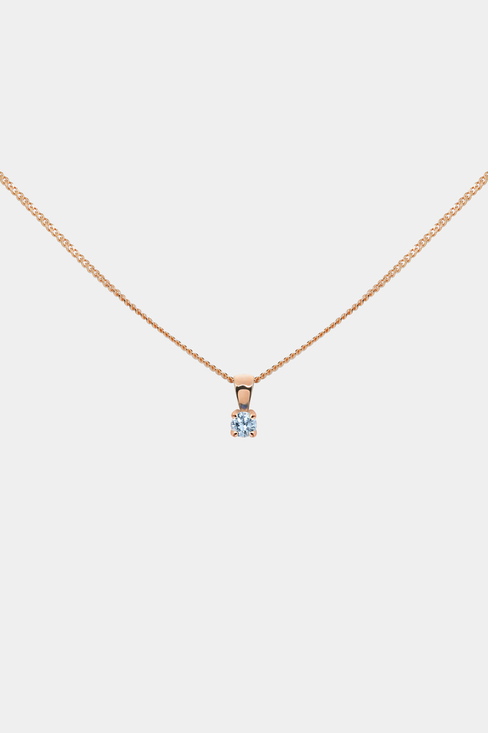 Birthstone Pendant | 9K Rose Gold