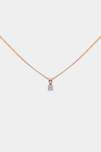 Birthstone Pendant | 9K Rose Gold