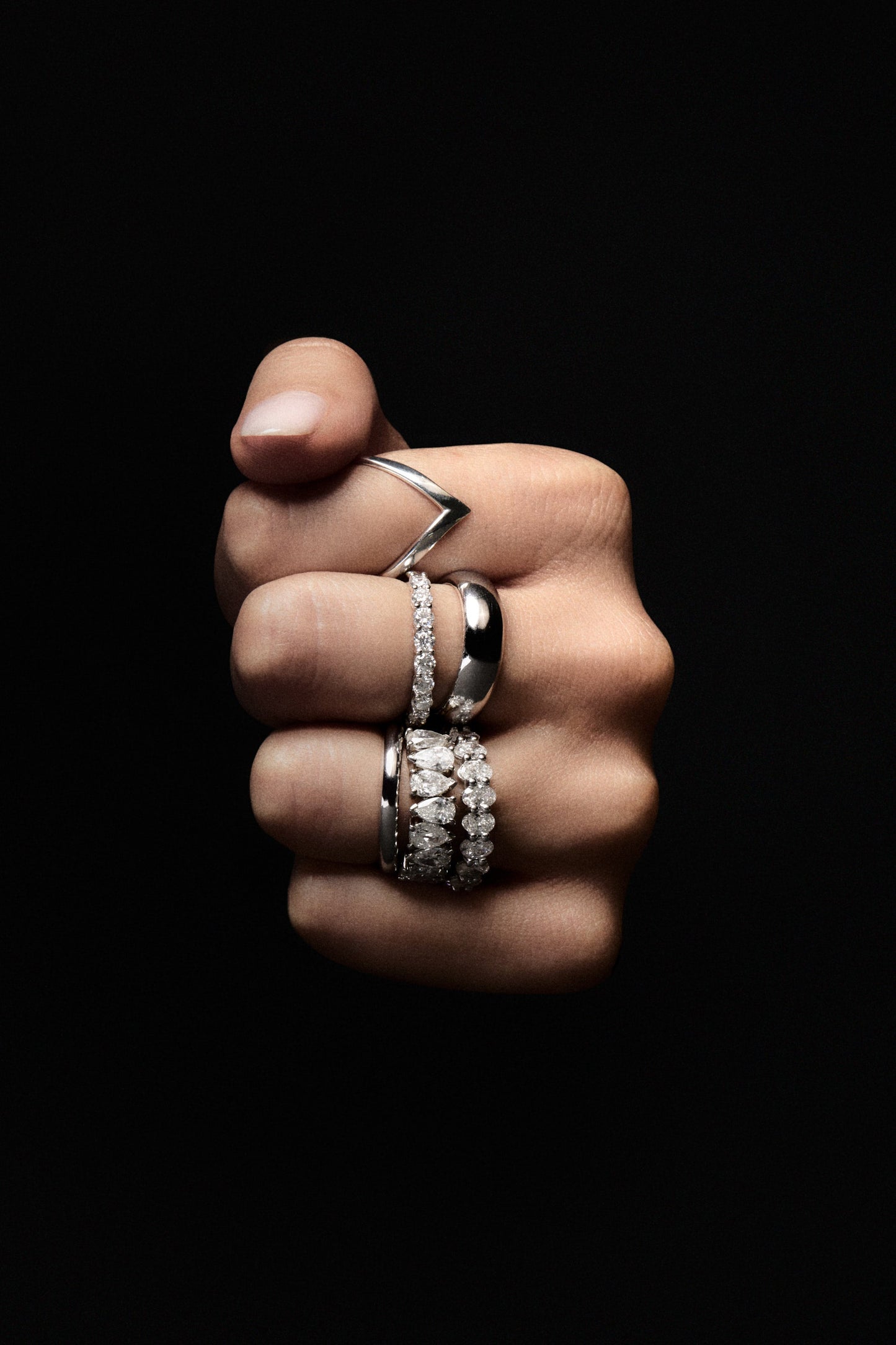 Sabine 10pt Round Diamond Ring | 18K White Gold