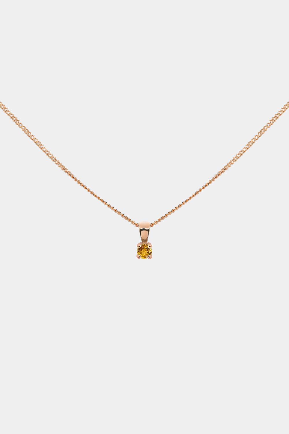 Birthstone Pendant | 9K Rose Gold