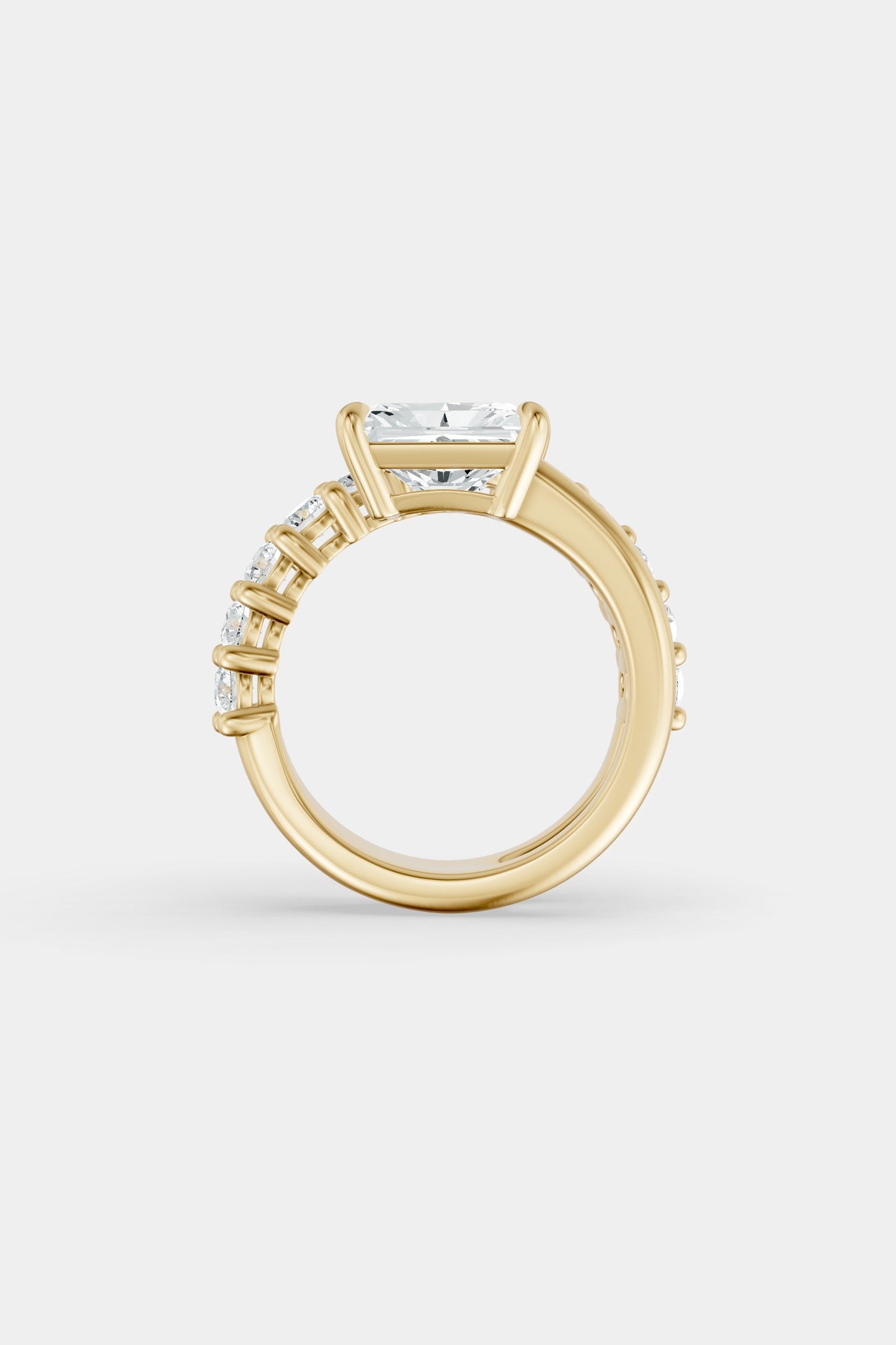 Natasha East West Diamond Wrap Ring | 0.10ct Round Diamond Band