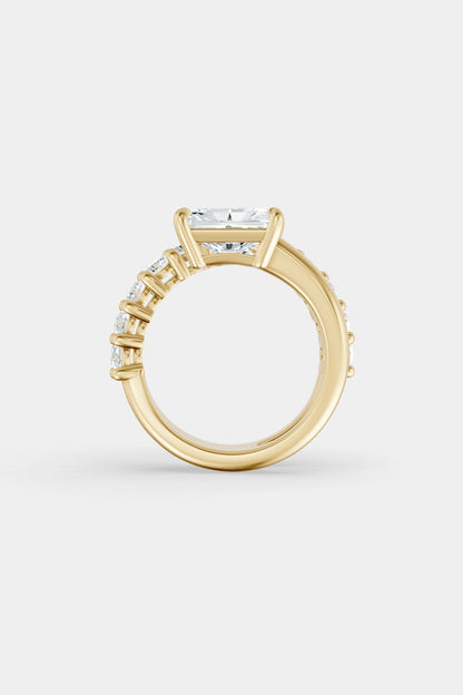 Natasha East West Diamond Wrap Ring | 0.10ct Round Diamond Band