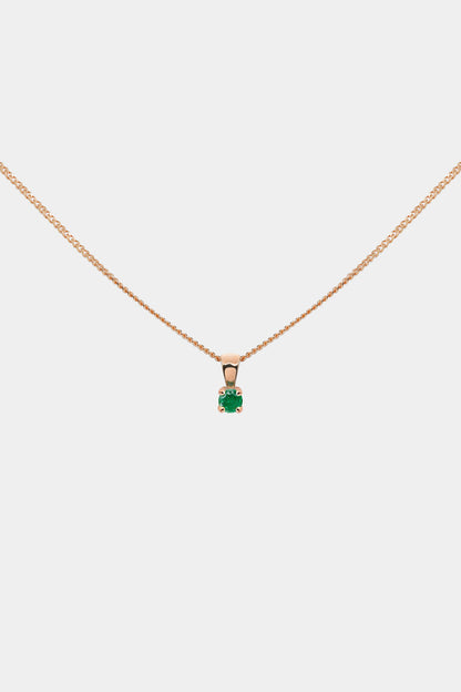 Birthstone Pendant | 9K Rose Gold