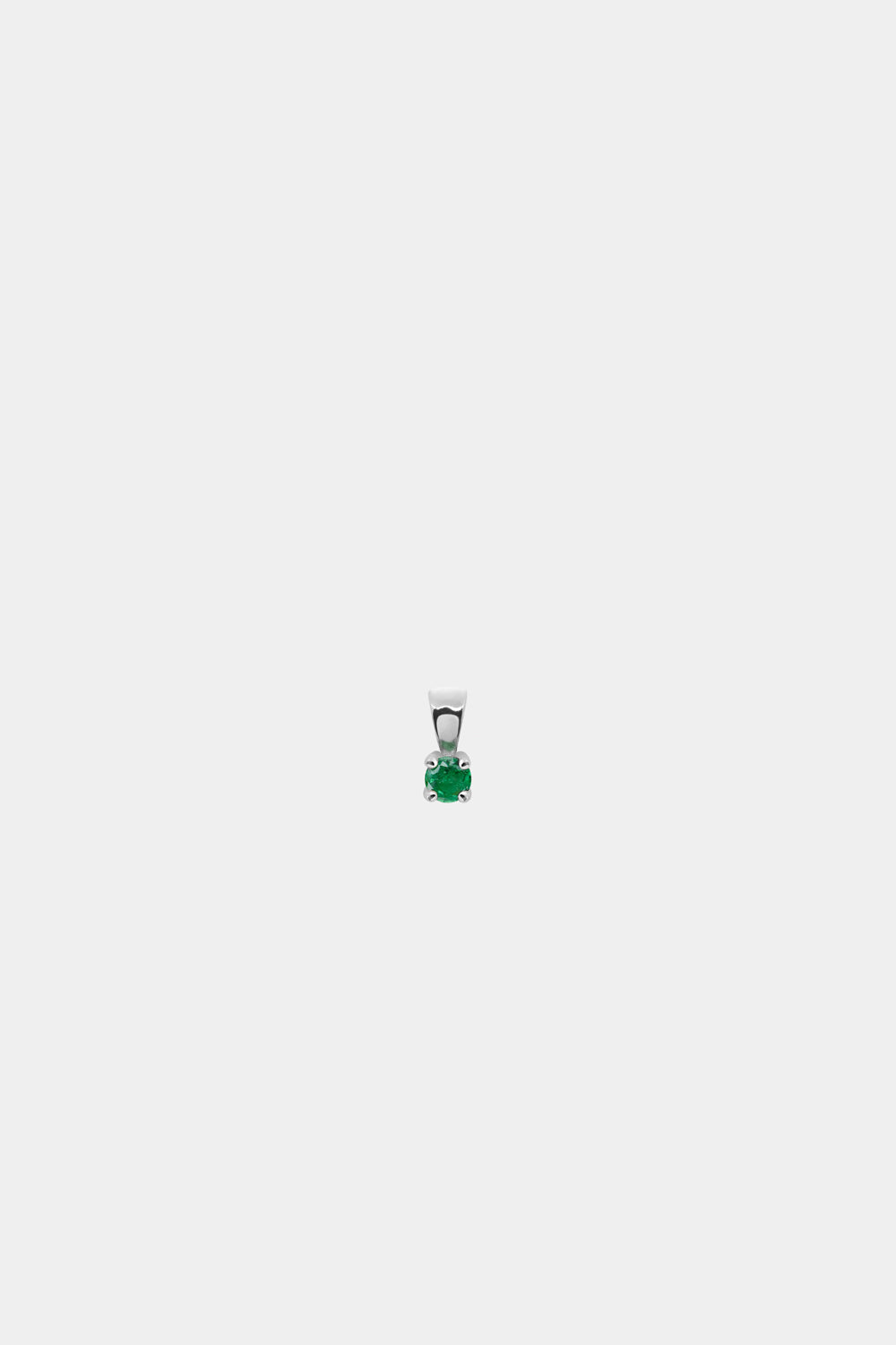 Birthstone Pendant | 9K White Gold