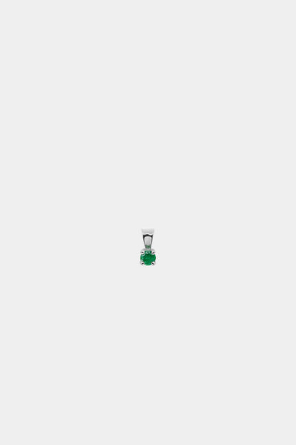 Birthstone Pendant | 9K White Gold