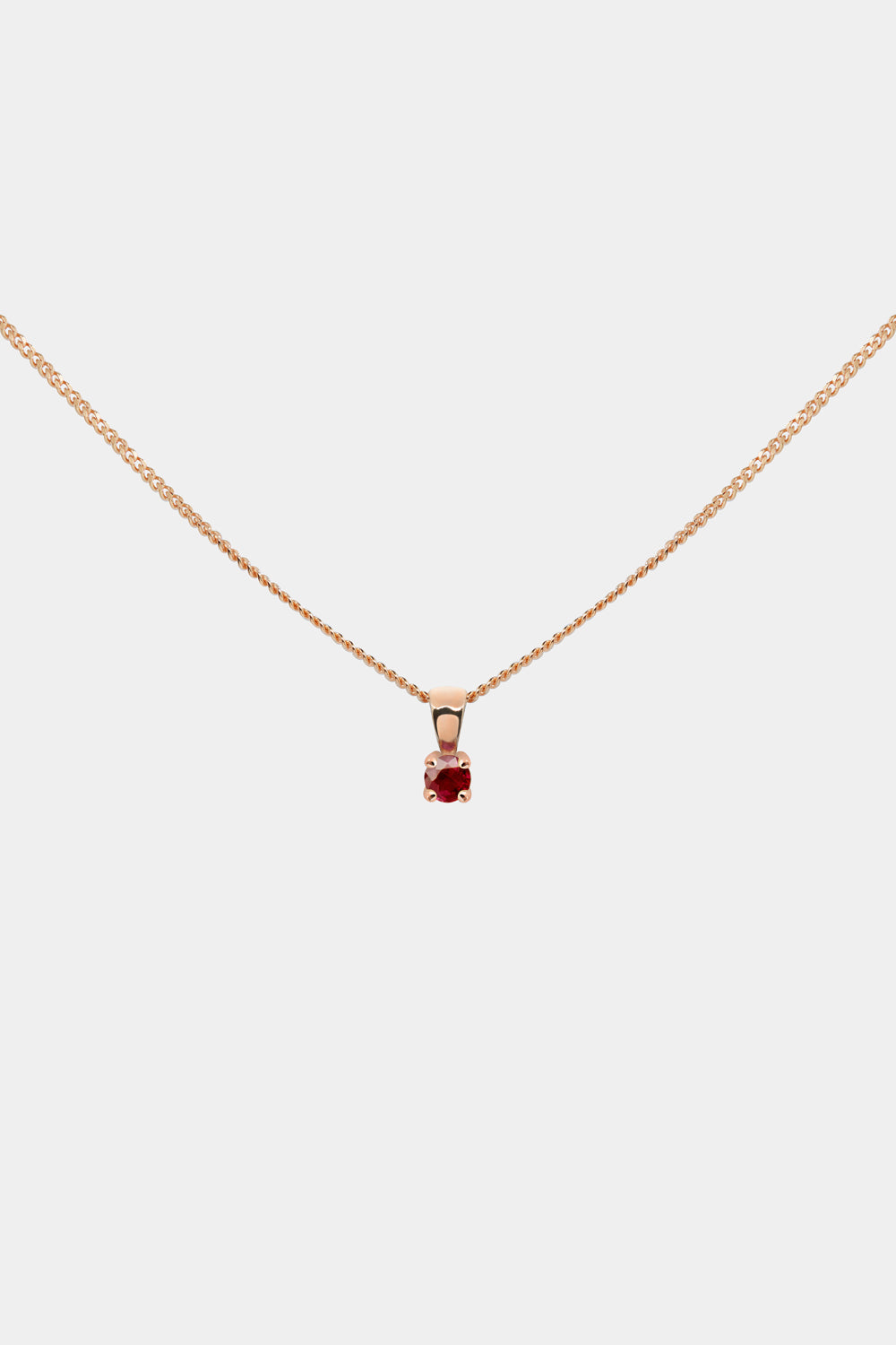 Birthstone Pendant | 9K Rose Gold