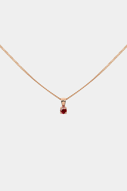 Birthstone Pendant | 9K Rose Gold