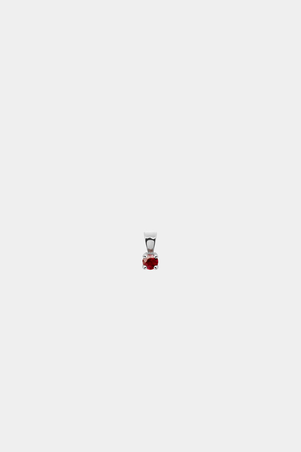 Birthstone Pendant | 9K White Gold