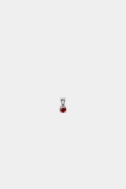 Birthstone Pendant | 9K White Gold