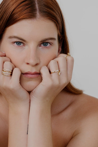 Janie Diamond Wrap Ring | Yellow Gold