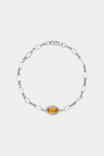 Roma Marquise Gemstone Bracelet | Silver