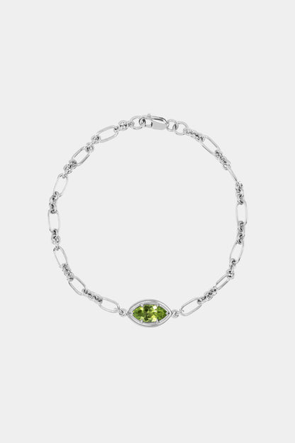 Roma Marquise Gemstone Bracelet | Silver