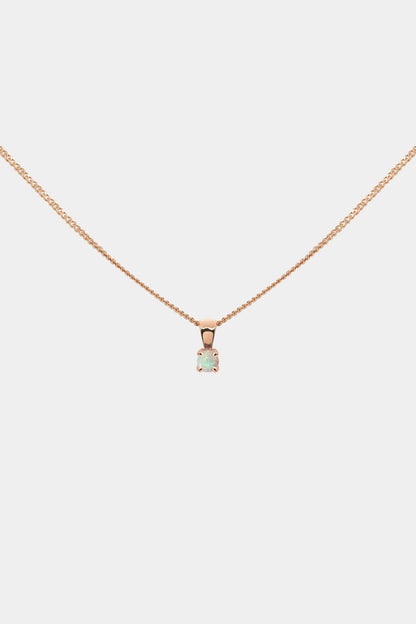 Birthstone Pendant | 9K Rose Gold