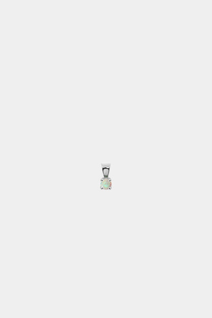 Birthstone Pendant | 9K White Gold