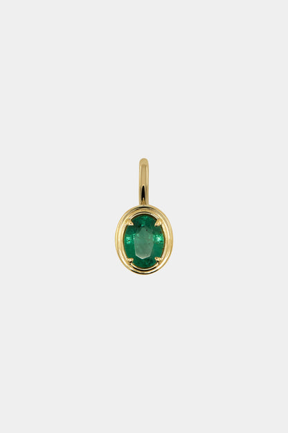 Roma Oval Gemstone Pendant | Yellow Gold