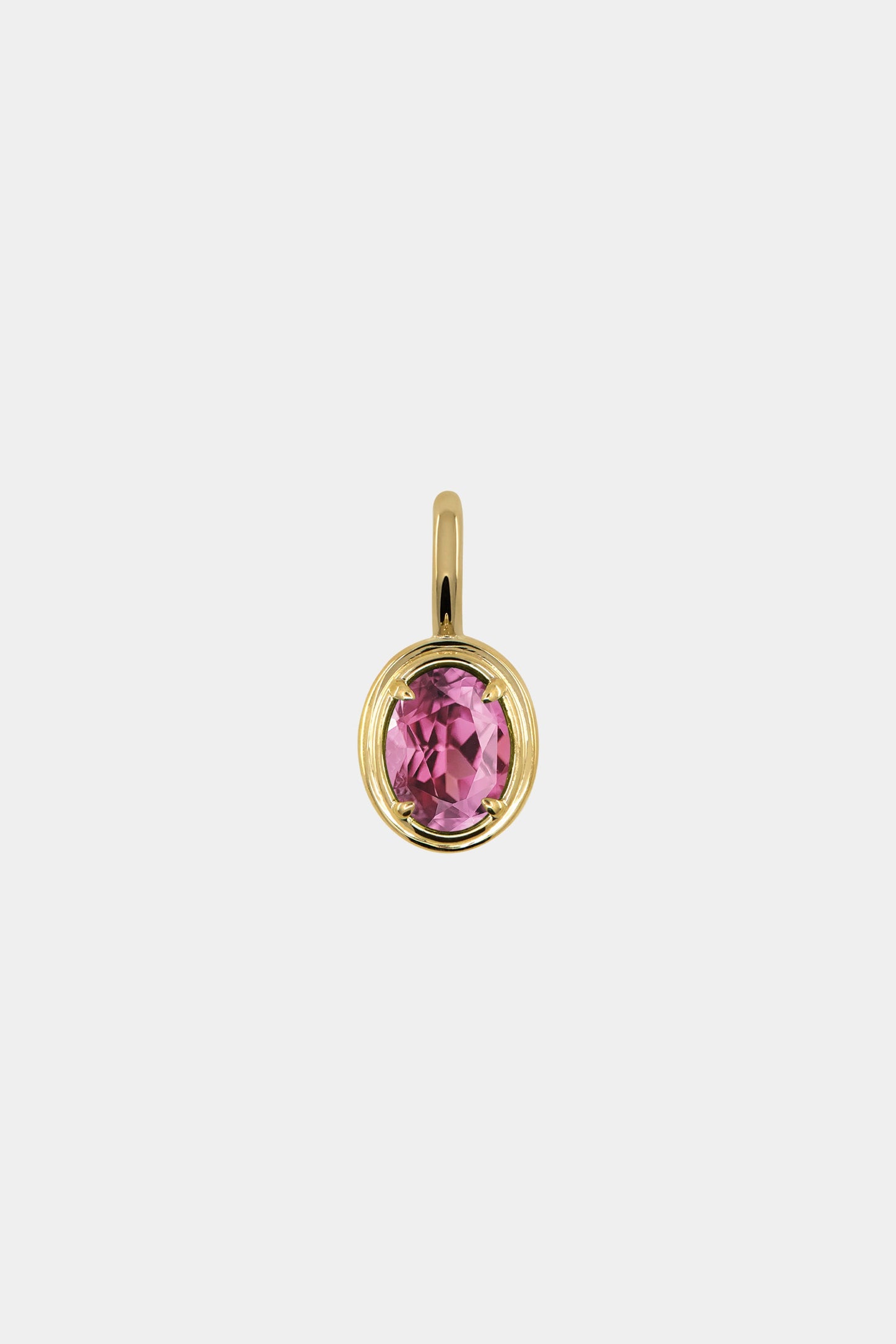 Roma Oval Gemstone Pendant | Yellow Gold