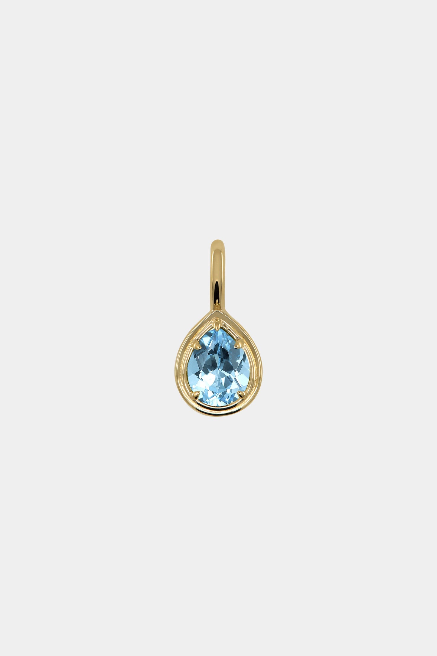 Roma Pear Gemstone Pendant | Yellow Gold