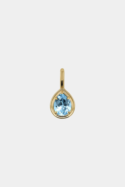 Roma Pear Gemstone Pendant | Yellow Gold