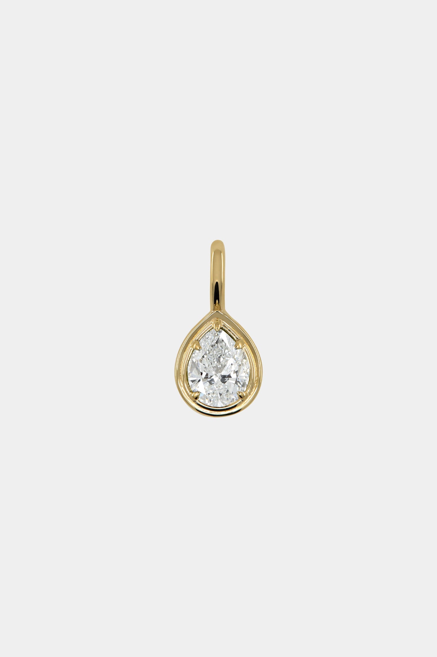 Roma Pear Gemstone Pendant | Yellow Gold