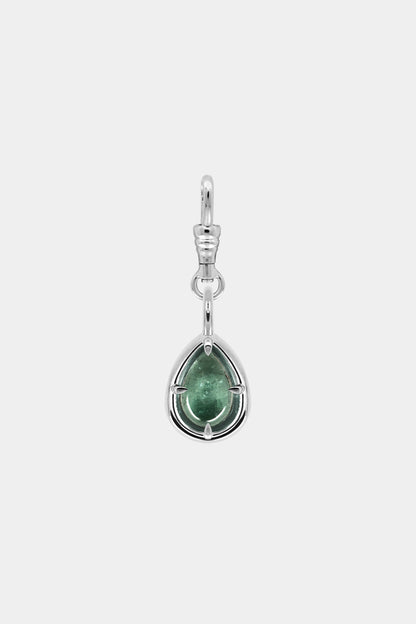 Pear Tourmaline Pendant | Silver