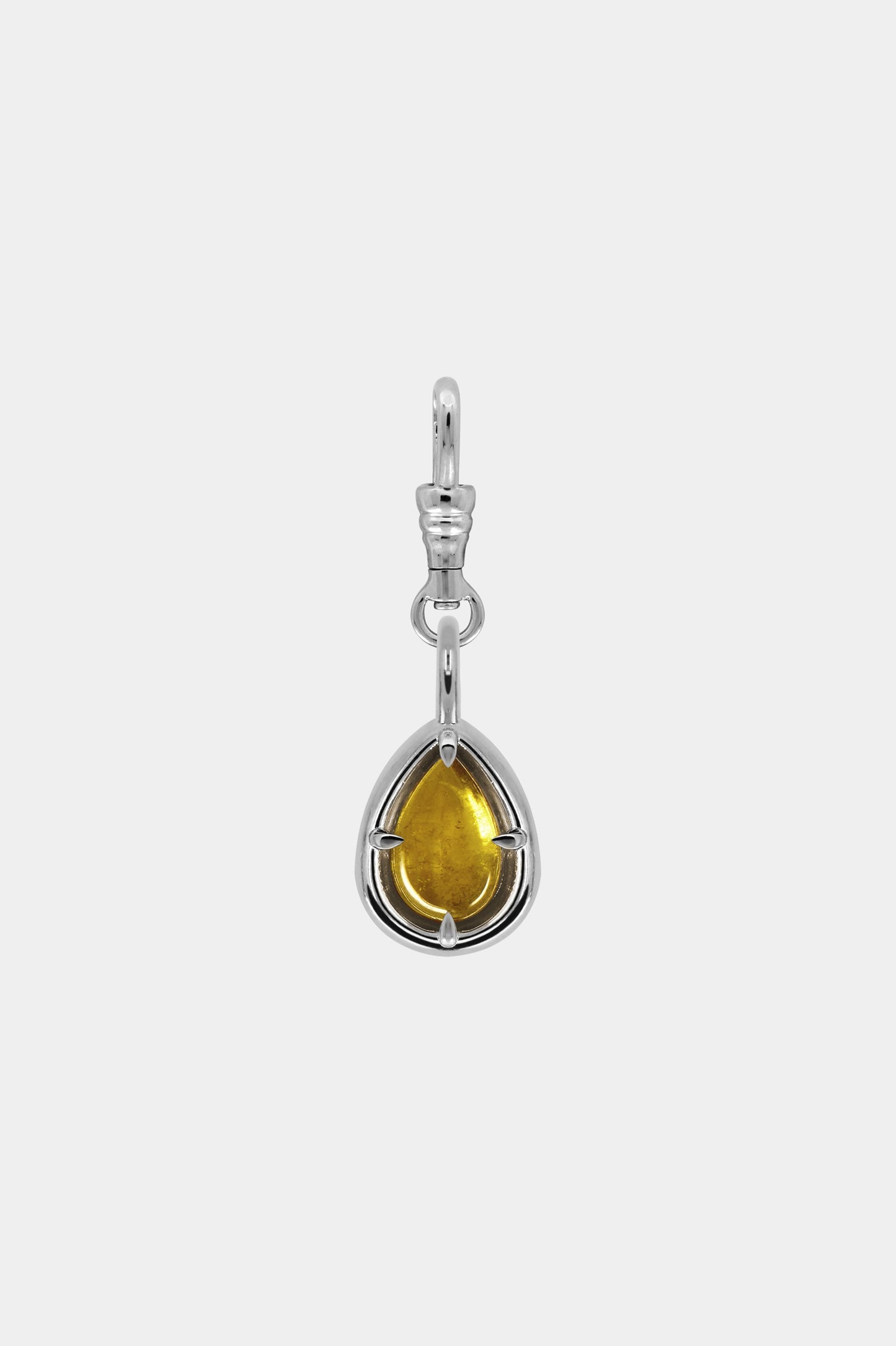 Pear Tourmaline Pendant | 9K White Gold