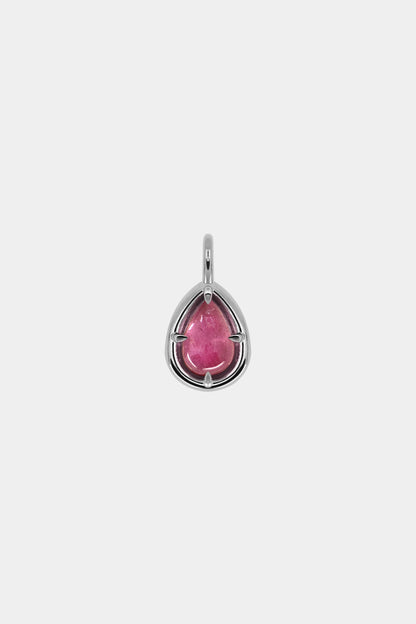 Pear Tourmaline Pendant | 9K White Gold