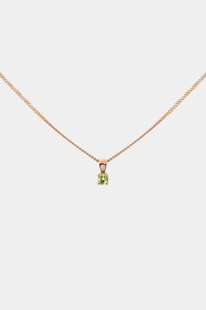 Birthstone Pendant | 9K Rose Gold