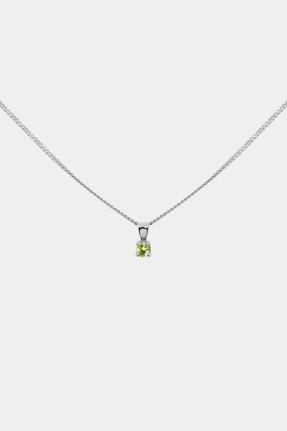 Birthstone Pendant | 9K White Gold