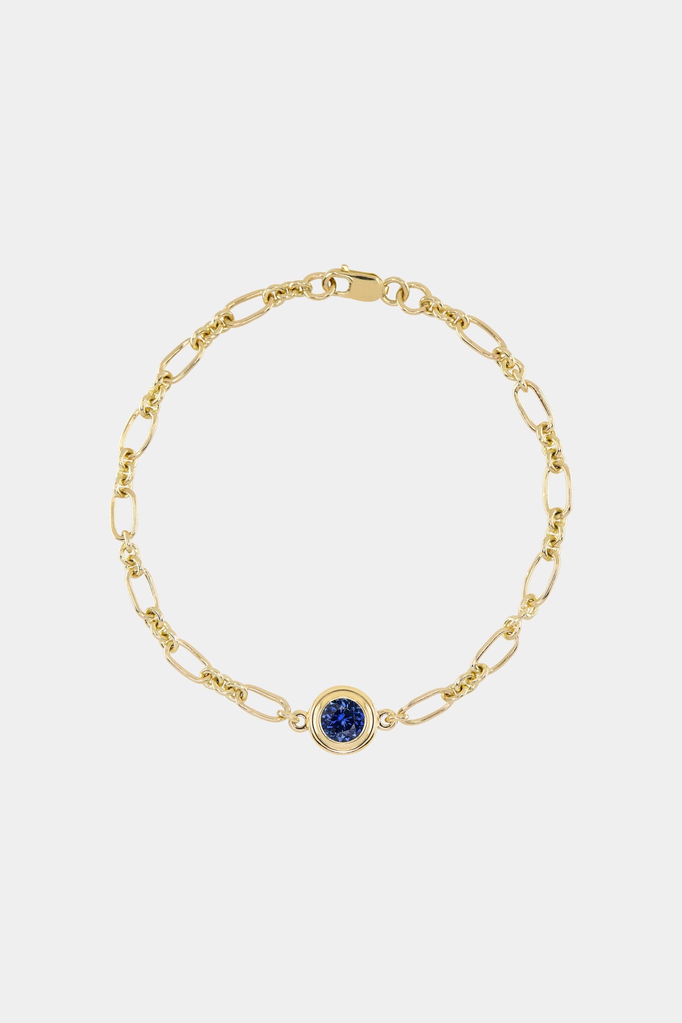 Roma Round Gemstone Bracelet | Yellow Gold, More Options Available