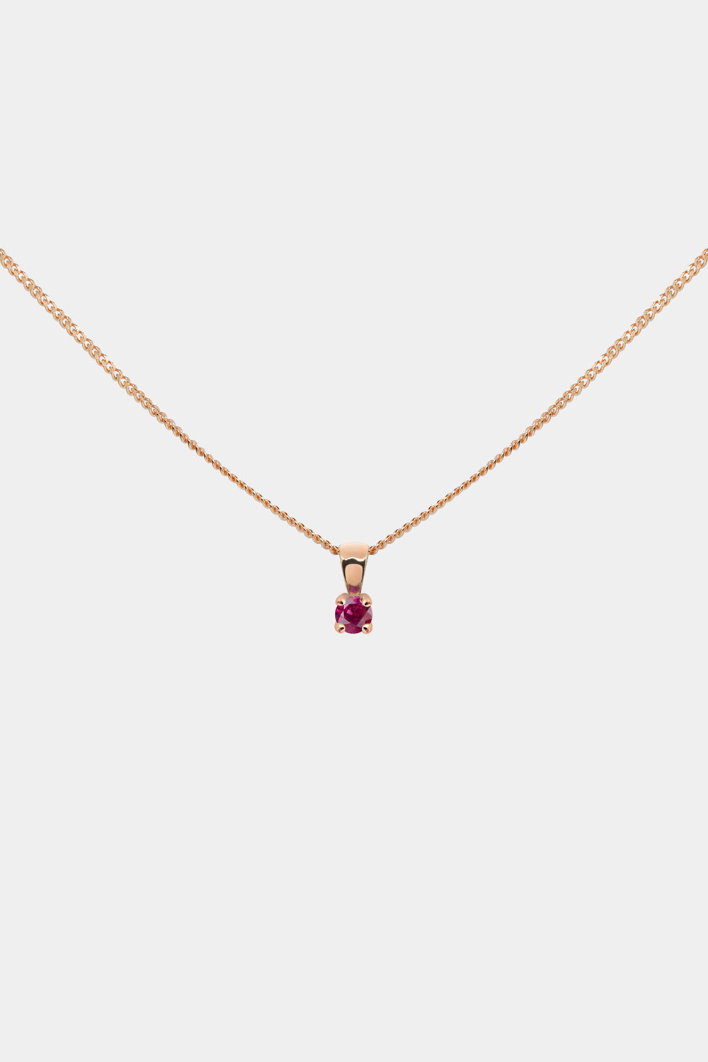 Birthstone Pendant | 9K Rose Gold