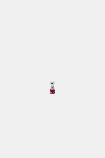 Birthstone Pendant | 9K White Gold