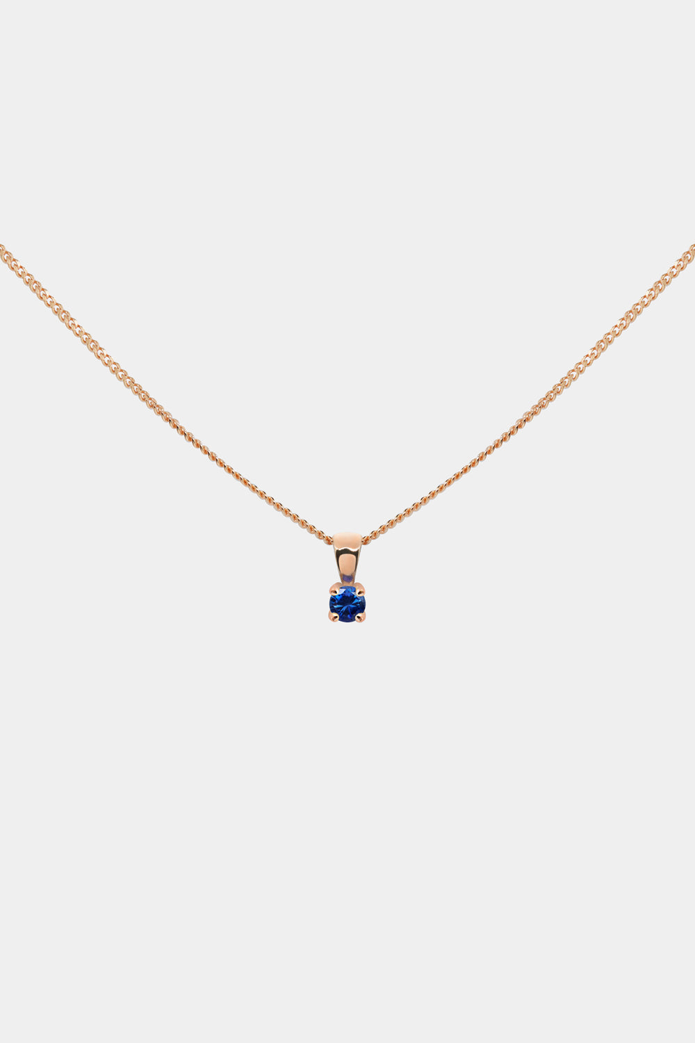 Birthstone Pendant | 9K Rose Gold