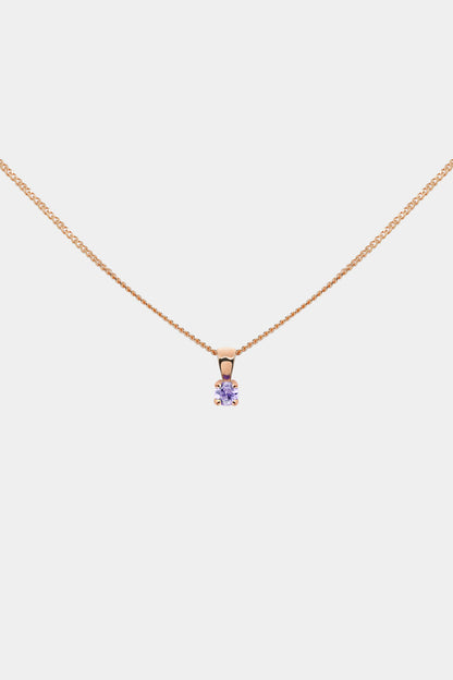 Birthstone Pendant | 9K Rose Gold